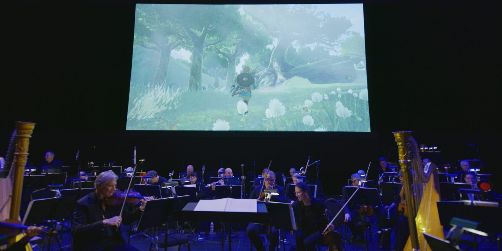Zelda orchestra with screen